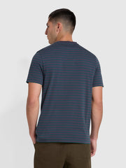 Oakland Regular Fit Organic Cotton T-Shirt In Liquorice Blue