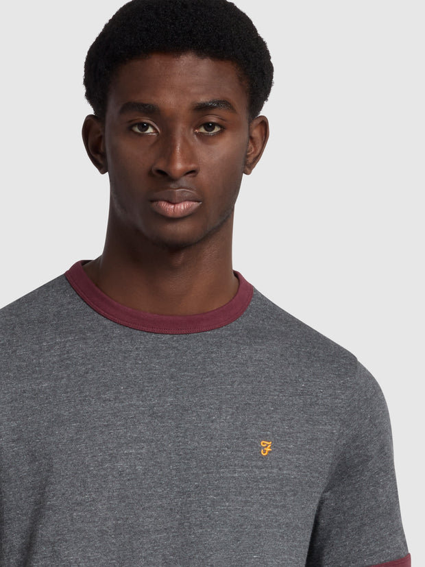 Groves Regular T-Shirt In Farah Grey Marl