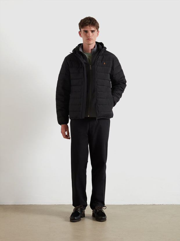 Kennedy Wadded Coat (Black) Styled