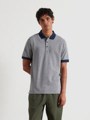 Cotham Jacquard Polo Shirt (Yale) Front
