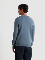 Maidstone Lambswool Sweater (Chalk Blue) Back