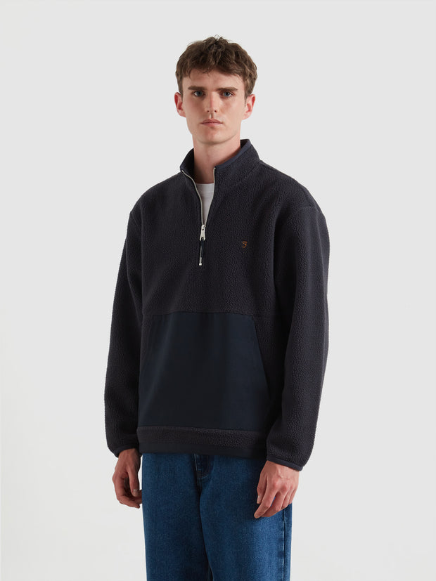 Mews Fleece (True Navy) Front