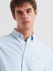 Timoney Striped Shirt (Sky Blue) Detail