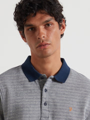 Cotham Jacquard Polo Shirt (Yale) Detail