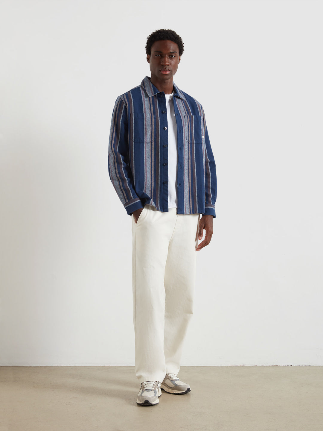 Joshua Overshirt In Blue | Farah® Online