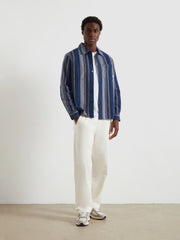 Joshua Striped Shirt (Yale) Styled