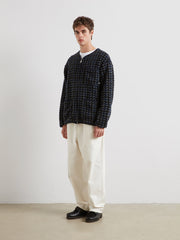 Danby Full Zip Sweatshirt (True Navy) Styled