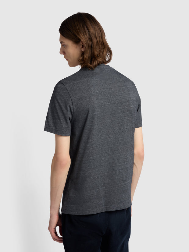Danny Regular Fit Organic Cotton T-Shirt In Grey Marl
