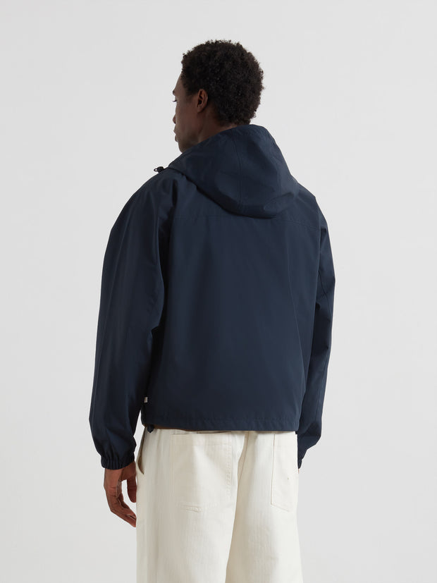 Shenley Hooded Jacket (True Navy) Back