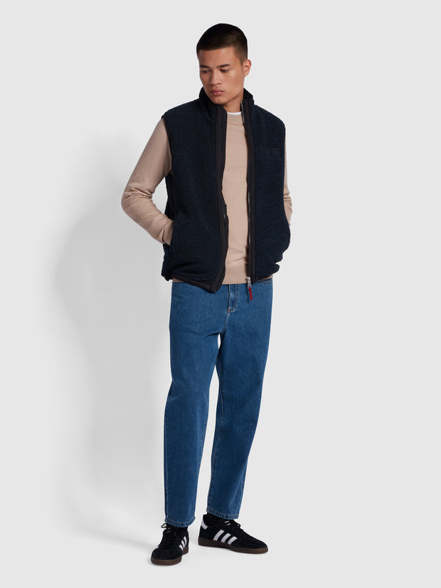 Birchall Slim Fit Crew Neck Sweater In Light Sand