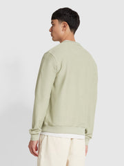 Galli Twill Crew Neck Sweatshirt In Balsam