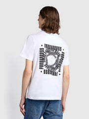 Castello Regular Fit Graphic T-Shirt In White