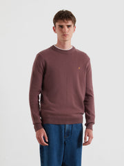 Maidstone Lambswool Sweater (Dusky Mauve) Front
