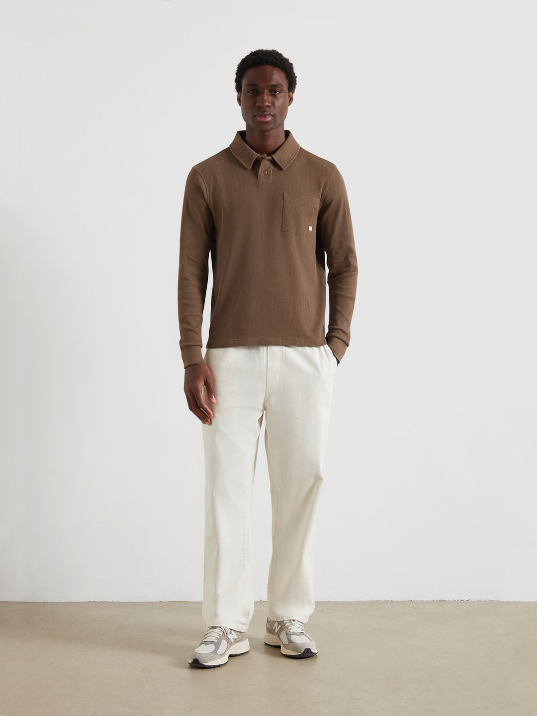 Tyndall Polo Shirt In Brown | Farah® Online