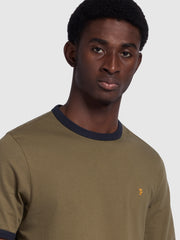 Groves Regular T-Shirt In Olive Green