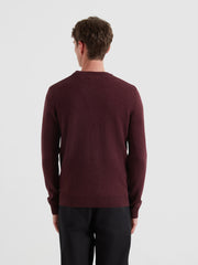 Maidstone Lambswool Sweater (Bordeaux) Back
