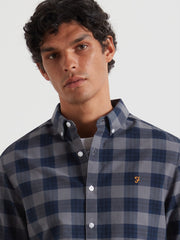 Brewer Check Oxford Shirt (Yale) Detail