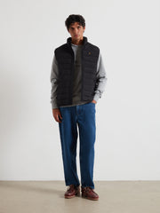 Kennedy Wadded Gilet (Black) Styled