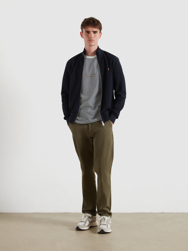 Goldney Stripe T-Shirt (True Navy) Styled