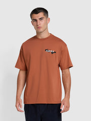 Guy Graphic Relaxed Fit Organic Cotton T-Shirt In Teak