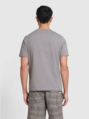 Danny Regular Fit Organic Cotton T-Shirt In Rail Grey
