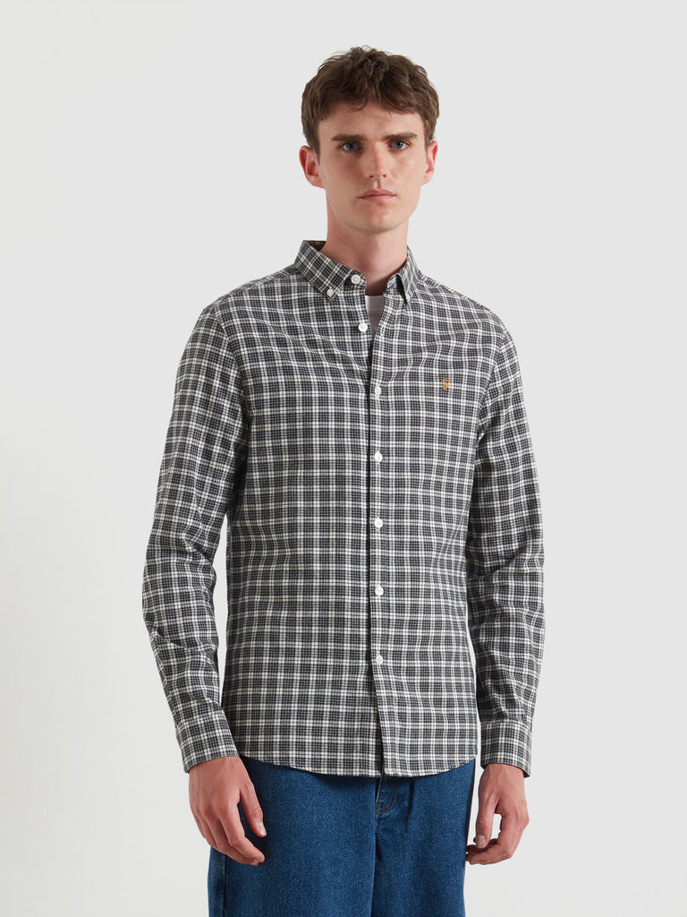 Milners Check Shirt Marl