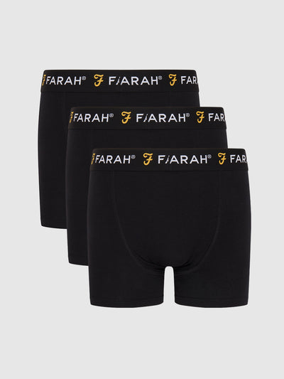 Saginaw 3er-Pack Boxershorts in Schwarz