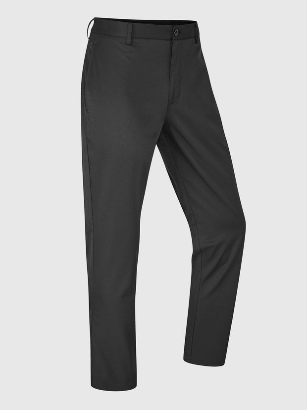 Jonah Performance Piped Golf Trousers In Black