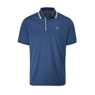 Hoxie Golf Polo Shirt In Regatta Blue