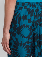 Murphy Tie-Dye Print Swim Shorts In Oil Blue