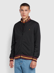 Douglas Regular Fit Track Jacket In Black