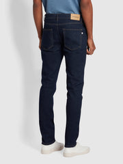Drake Slim Fit Stretch-Jeans aus Rinse Denim