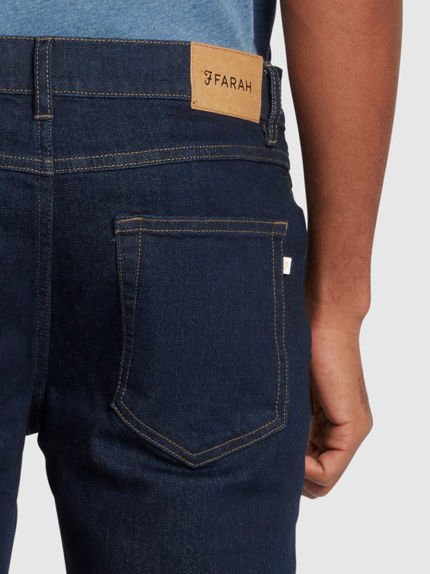 Drake Slim Fit Stretch-Jeans aus Rinse Denim