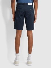 Hawk Organic Cotton Chino Shorts In True Navy