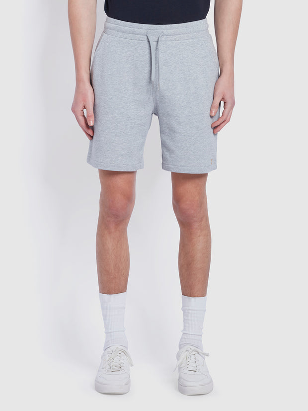 Durrington Short en jersey de coton biologique - Light Grey Marl