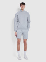 Durrington Organic Cotton Jersey Shorts In Light Grey Marl