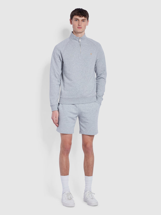 Durrington Short en jersey de coton biologique - Light Grey Marl