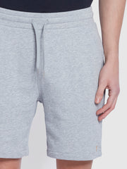 Durrington Organic Cotton Jersey Shorts In Light Grey Marl