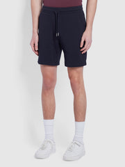 Durrington Organic Cotton Jersey Shorts In True Navy