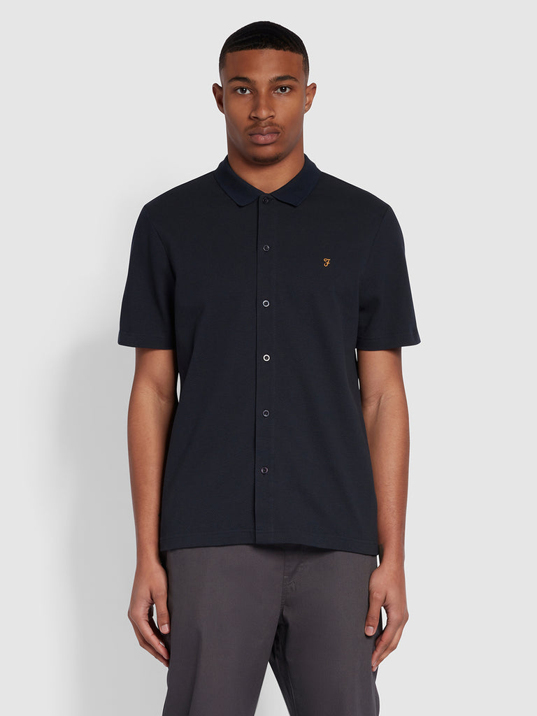 farah black polo