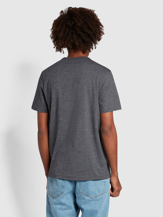 Danny T-Shirt ajustée en coton biologique - Farah Grey Marl