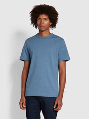 Danny T-Shirt ajustée en coton biologique - Dark Denim Marl
