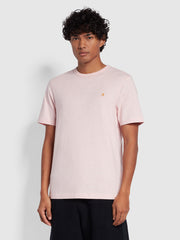 Danny Regular Fit Short Sleeve T-Shirt In Mid Pink Marl