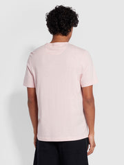Danny Regular Fit Short Sleeve T-Shirt In Mid Pink Marl