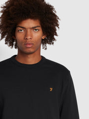 Tim Sweat-shirt ras de cou en coton biologique - Black