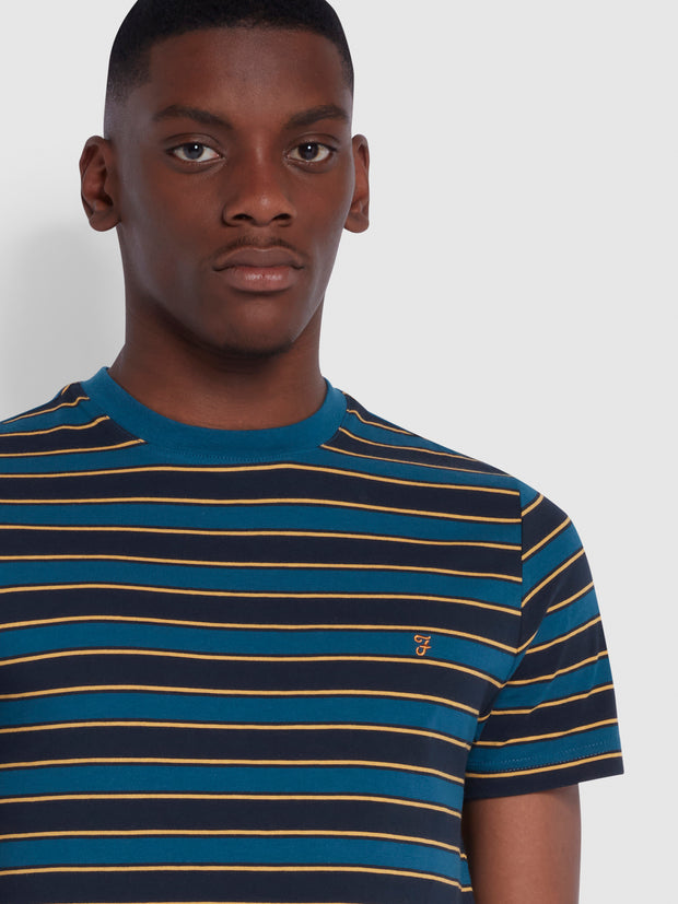 Aziz T-Shirt ajustée en coton biologique  - Teal