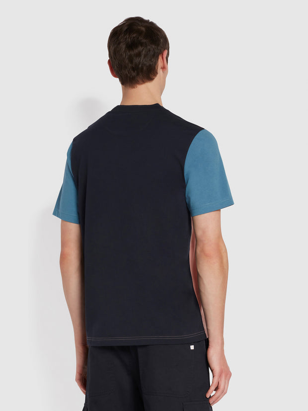 Ibrahim Slim Fit Organic Cotton T-Shirt In Pink Rose