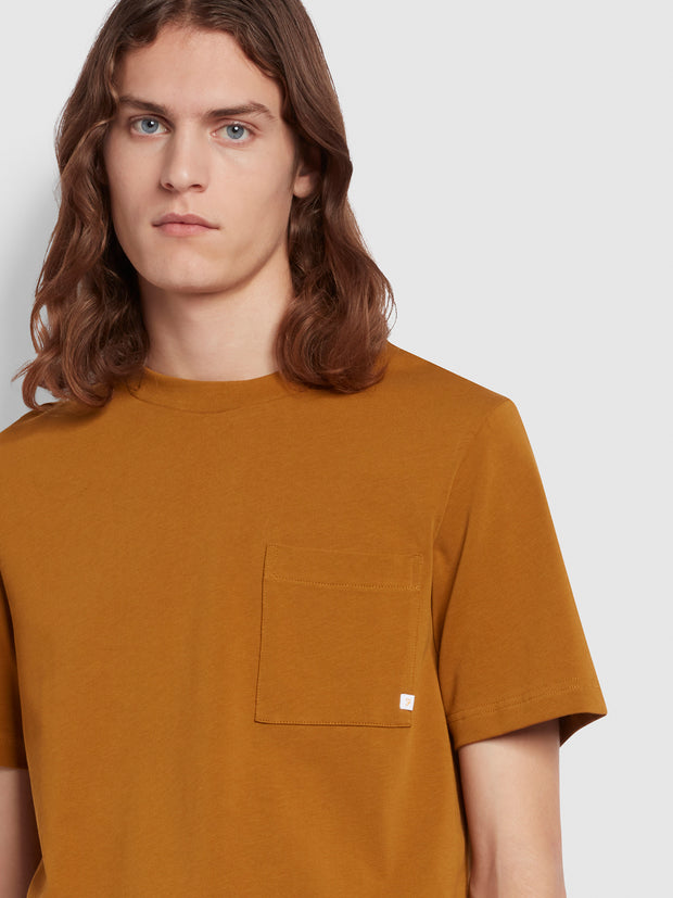 Stacy Regular Fit Short Sleeve T-Shirt In Rich Tobacco