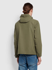 Jay Regular Fit Hooded Parka Jacket In Vintage Green