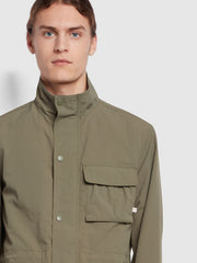 Hammond Regular Fit Safari Jacket In Vintage Green